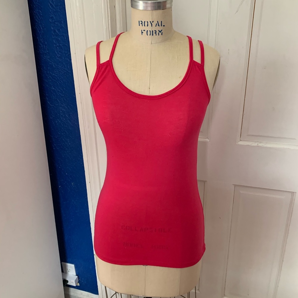 Pink Strappy Tank